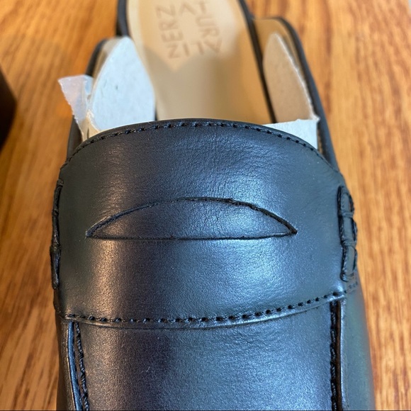 Naturalizer Villa Black Leather Mules 8.5 Narrow - Picture 8 of 11